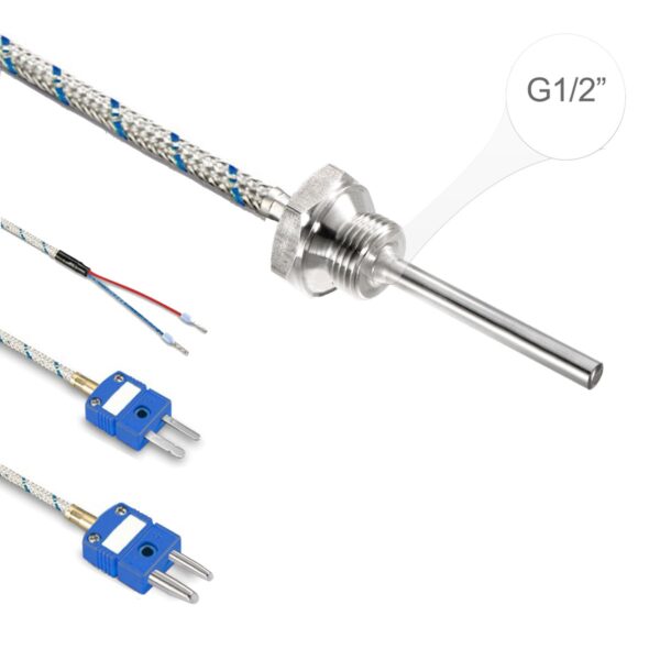 Ugradni temperaturni senzor sa navojem G1/2" i FeCu-Ni tip L