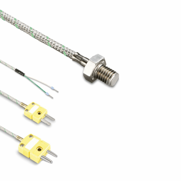 Ugradni temperaturni senzor sa navojem M6x10, NiCr-Ni tip K