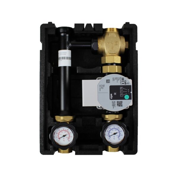 005 | Povećanje povratnog protoka sa termostatom fiksne vrednosti 60°C sa GRUNDFOS UPM3 HIBRID 25/7 visokoefikasnom pumpom