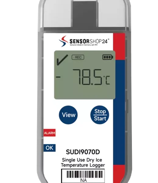 ClimateLog24 – Jednokratni data loger za suvi led sa displejem (-90°C do +70°C)