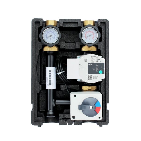 T001 | Grupa pumpi kruga grejanja sa trosmernim mešačem, servomotorom ELODRIVE ST06 i visokoefikasnom pumpom Vilo Para 25/6