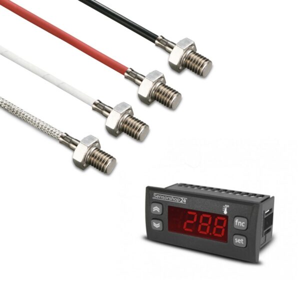 Elektronski displej temperature za PT100 uključujući senzor uvrtanja M6k10