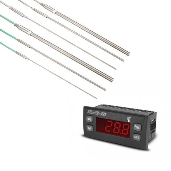 Elektronski prikaz temperature za termoparove tipa K uključujući termopar sa omotačem