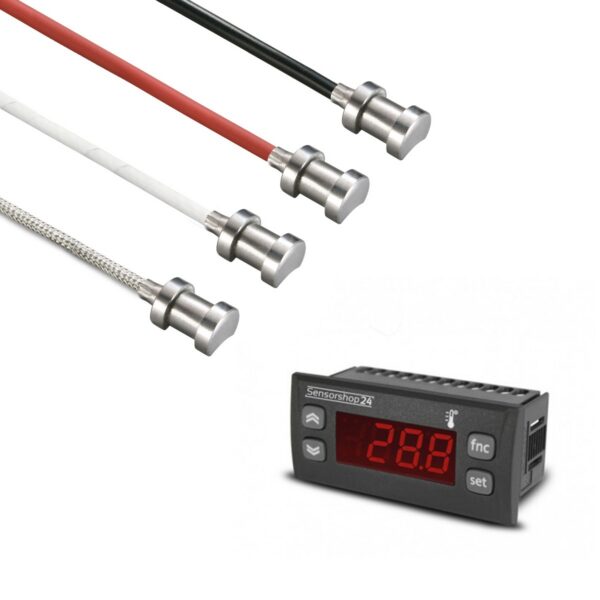 Elektronski prikaz temperature za PT100 uključujući senzor cevi