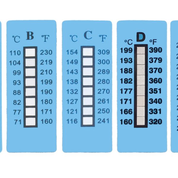 Neobnovljivi temperaturni trake (jednokratna upotreba), 10 kom/pakovanje